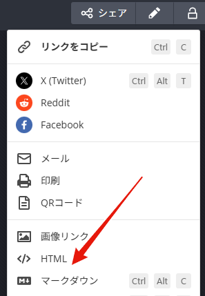 Markdown記法で画像を表示する例