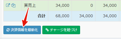 決済情報を最新化ボタン